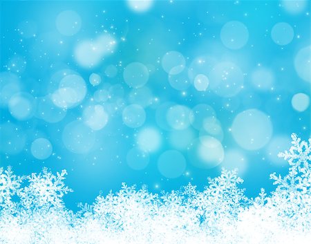 simsearch:400-07179433,k - Abstract blue and white christmas background with snowflakes Stock Photo - Budget Royalty-Free & Subscription, Code: 400-07172740