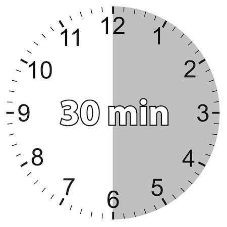 simsearch:400-05923990,k - Unique icon of hours with thirty minutes Stock Photo - Budget Royalty-Free & Subscription, Code: 400-07173412