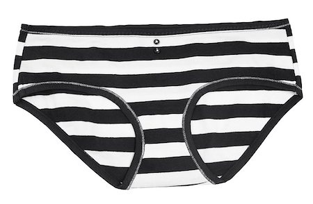 simsearch:400-05278824,k - panties in black and white stripes isolated on white with clipping path Photographie de stock - Aubaine LD & Abonnement, Code: 400-07173687