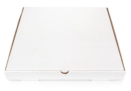 package template - Closed blank carton pizza box isolated on white with clipping path Stock Photo - Budget Royalty-Free & Subscription, Code: 400-07173849