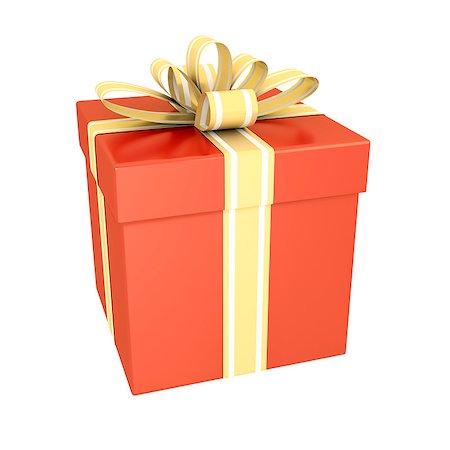 simsearch:694-03328113,k - An image of a nice red gift box isolated on white Fotografie stock - Microstock e Abbonamento, Codice: 400-07173940