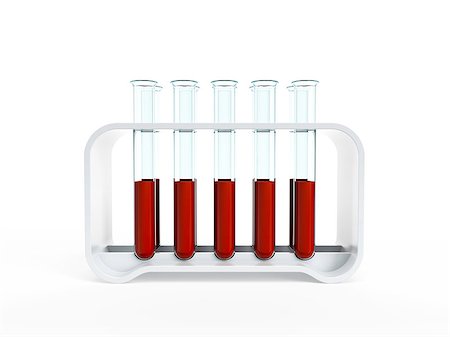 simsearch:400-07091851,k - test tubes with blood samples, 3d isolated render Stock Photo - Budget Royalty-Free & Subscription, Code: 400-07184767