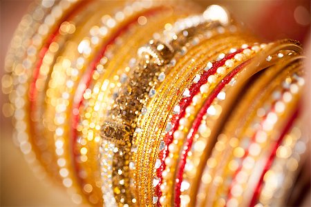 hand detail of indian bride with decorative bangle and gold ring Stock Photo - Budget Royalty-Free & Subscription, Code: 400-07180076