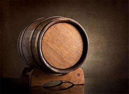 Old wooden barrel on a background of canvas Stock Photo - Budget Royalty-Free & Subscription, Code: 400-07180139