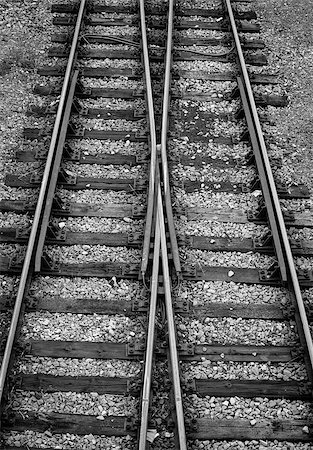 empalme - Detail shot of railway tracks Foto de stock - Super Valor sin royalties y Suscripción, Código: 400-07181619