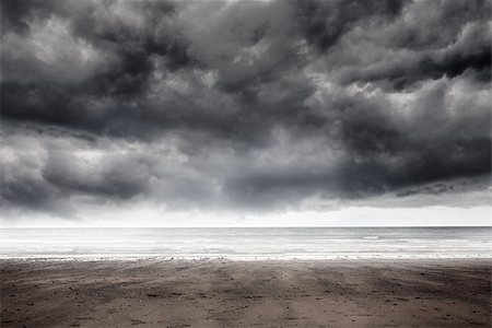 photos of ominous sea storms - Stormy weather by the sea Stock Photo - Budget Royalty-Free & Subscription, Code: 400-07182447