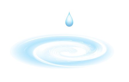 simsearch:614-06623353,k - Water drop isolated on white. Vector illustration Stock Photo - Budget Royalty-Free & Subscription, Code: 400-07206887