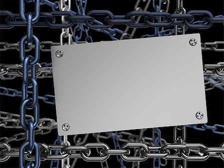 simsearch:400-05127436,k - abstract 3d illustration of background with chains, dark colors, copy space Stock Photo - Budget Royalty-Free & Subscription, Code: 400-07207564