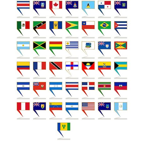 simsearch:400-07254534,k - Abstract icons signs depicting flags of different countries. The illustration on a white background. Foto de stock - Super Valor sin royalties y Suscripción, Código: 400-07208006