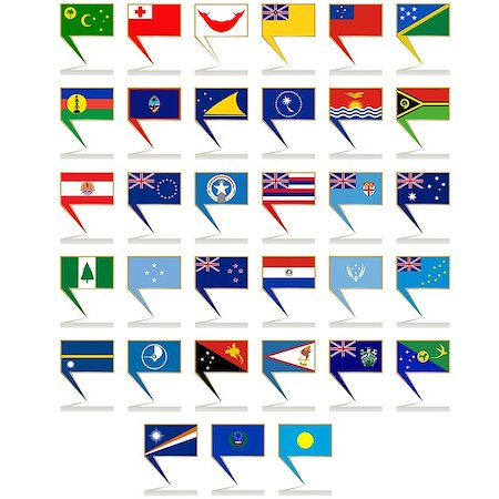 simsearch:400-07254534,k - Abstract icons signs depicting flags of different countries. The illustration on a white background. Foto de stock - Super Valor sin royalties y Suscripción, Código: 400-07208016