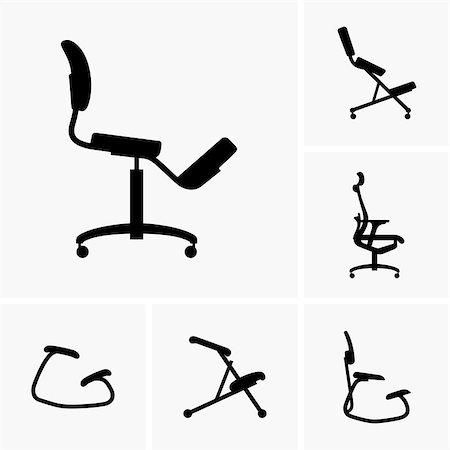 Set of smart stool icons Photographie de stock - Aubaine LD & Abonnement, Code: 400-07208112