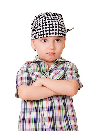 simsearch:400-07506232,k - Portrait of serious, angry or sad child isolated on white background Stock Photo - Budget Royalty-Free & Subscription, Code: 400-07208350