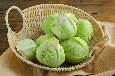 simsearch:400-06429494,k - ripe white cabbage on a wooden table Stock Photo - Budget Royalty-Free & Subscription, Code: 400-07208608