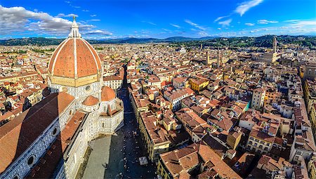 simsearch:400-06072842,k - Panoramic view of Florence with Duomo and cupola taken from Campanila, Italy Foto de stock - Super Valor sin royalties y Suscripción, Código: 400-07208854