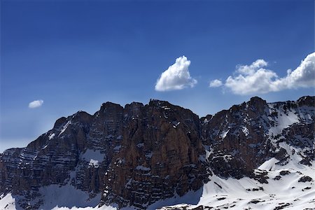 simsearch:400-09079917,k - Snowy rocks in nice day. Turkey, Central Taurus Mountains, Aladaglar (Anti-Taurus), view from plateau Edigel (Yedi Goller) Stockbilder - Microstock & Abonnement, Bildnummer: 400-07208931