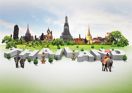 potowizard (artist) - Thailand travel background and infographic, concept Photographie de stock - Aubaine LD & Abonnement, Code: 400-07209571