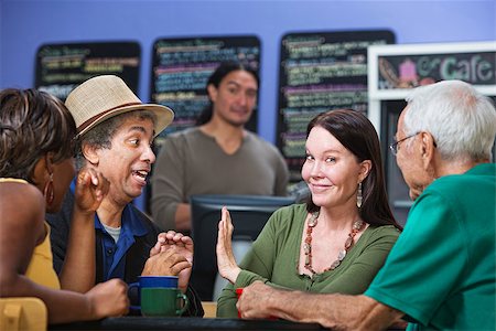 simsearch:400-07042113,k - Woman gesturing man in cafe to stop talking Stock Photo - Budget Royalty-Free & Subscription, Code: 400-07209754