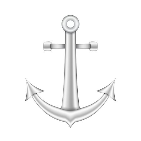 simsearch:400-04742364,k - Anchor on white background, vector eps10 illustration Foto de stock - Super Valor sin royalties y Suscripción, Código: 400-07214102