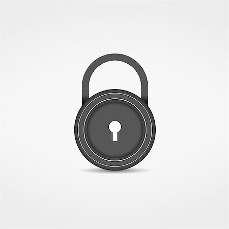 simsearch:400-04531638,k - Lock icon, vector eps10 illustration Fotografie stock - Microstock e Abbonamento, Codice: 400-07214126