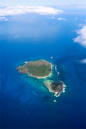 Aerial view of small islands near to island Mauritius Stock Photo - Budget Royalty-Free & Subscription, Code: 400-07214458