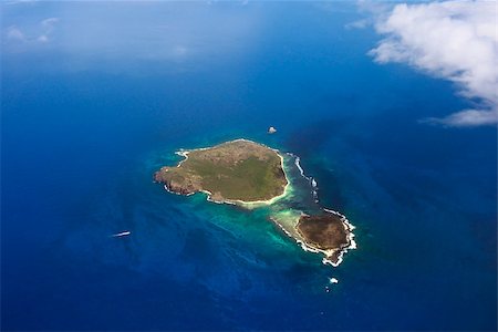 Aerial view of small island near to island Mauritius Stock Photo - Budget Royalty-Free & Subscription, Code: 400-07214459