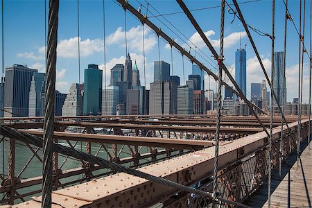Historic Brooklyn Bridge, New York City, New York Stock Photo - Budget Royalty-Free & Subscription, Code: 400-07215019