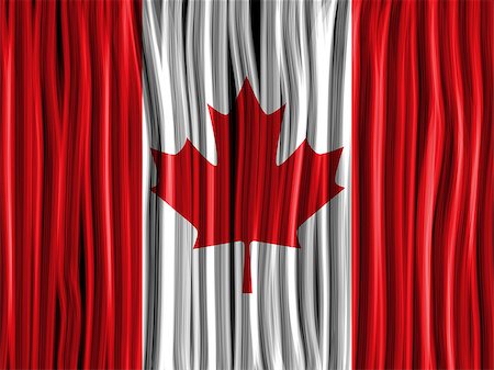 patriotic canada - Vector - Canada Flag Wave Fabric Texture Background Stock Photo - Budget Royalty-Free & Subscription, Code: 400-07215116