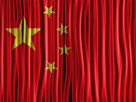 Vector - China Flag Wave Fabric Texture Background Stock Photo - Budget Royalty-Free & Subscription, Code: 400-07215118