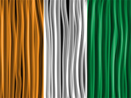 simsearch:400-08403526,k - Vector - Ireland Flag Wave Fabric Texture Background Fotografie stock - Microstock e Abbonamento, Codice: 400-07215130