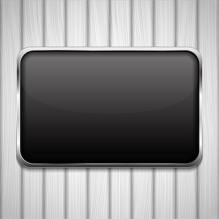 simsearch:400-05749892,k - Black frame on white wood background, vector eps10 illustration Stock Photo - Budget Royalty-Free & Subscription, Code: 400-07215238