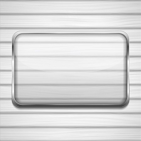 simsearch:400-05682645,k - Transaprent glass frame on white wood background, vector eps10 illustration Foto de stock - Super Valor sin royalties y Suscripción, Código: 400-07215245