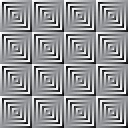 Abstract vector monochrome pattern of squares Stock Photo - Budget Royalty-Free & Subscription, Code: 400-07215345