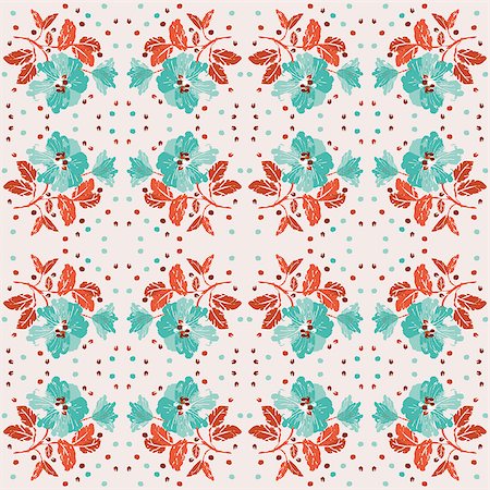 simsearch:400-07510594,k - Elegant floral wallpaper - seamless pattern Stock Photo - Budget Royalty-Free & Subscription, Code: 400-07215781