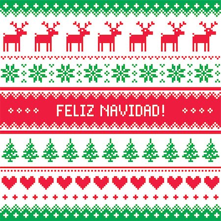 simsearch:400-07759786,k - Winter red and green background for celebrating xmas - nordic kntting style Foto de stock - Super Valor sin royalties y Suscripción, Código: 400-07216197