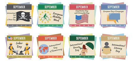 World holidays. September. For you design Stock Photo - Budget Royalty-Free & Subscription, Code: 400-07217042