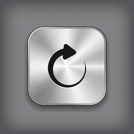 Media player icon - vector metal app button Stock Photo - Budget Royalty-Free & Subscription, Code: 400-07217546