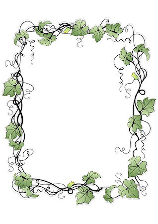 simsearch:400-07933390,k - Illustration of abstract floral frame Photographie de stock - Aubaine LD & Abonnement, Code: 400-07217699