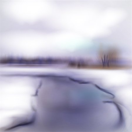 simsearch:622-06487860,k - Winter evening landscape.The illustration contains transparency and effects. EPS10 Photographie de stock - Aubaine LD & Abonnement, Code: 400-07217994