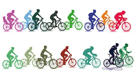 Cycling in the group Stock Photo - Budget Royalty-Free & Subscription, Code: 400-07218082
