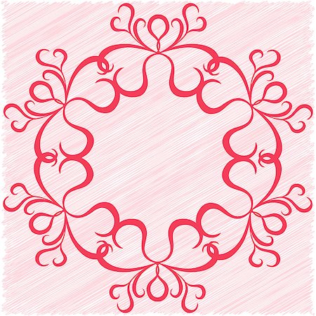 spiral circle vector - Circular vector ornament with curls as a greeting card Photographie de stock - Aubaine LD & Abonnement, Code: 400-07219239