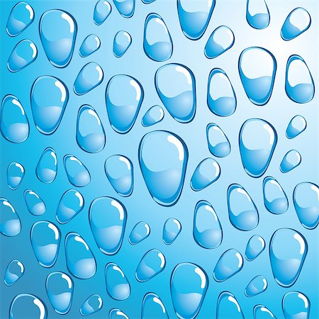 simsearch:400-06639488,k - 3D water drops - vector illustration Photographie de stock - Aubaine LD & Abonnement, Code: 400-07219381