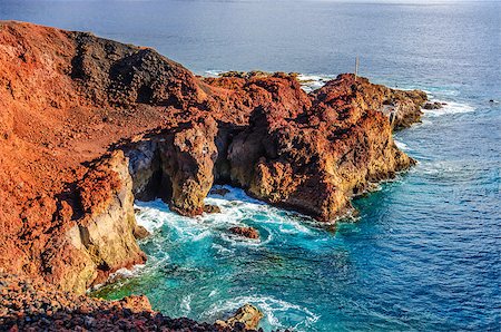 simsearch:400-08919030,k - Rocks on North-west coast of Tenerife near Punto Teno Lighthouse, Canarian Islands Stock Photo - Budget Royalty-Free & Subscription, Code: 400-07210718