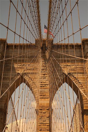 Historic Brooklyn Bridge, New York City, New York Stock Photo - Budget Royalty-Free & Subscription, Code: 400-07211139