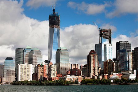 simsearch:400-07211293,k - Lower Manhattan Skyline, New York City Photographie de stock - Aubaine LD & Abonnement, Code: 400-07211309