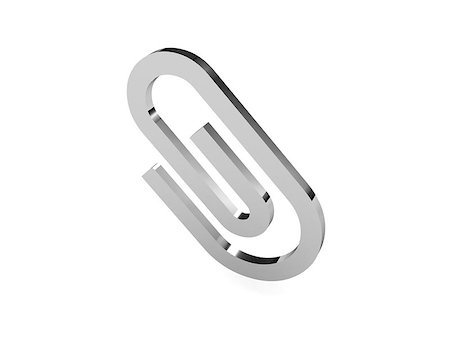simsearch:400-06696037,k - Clip icon over white background. Concept 3D illustration. Stock Photo - Budget Royalty-Free & Subscription, Code: 400-07212195