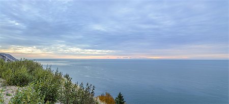 simsearch:400-07818483,k - Panorama of  Coastal Scene on the Cabot Trail at dawn (Cape Breton, Nova Scotia, Canada) Foto de stock - Royalty-Free Super Valor e Assinatura, Número: 400-07212419