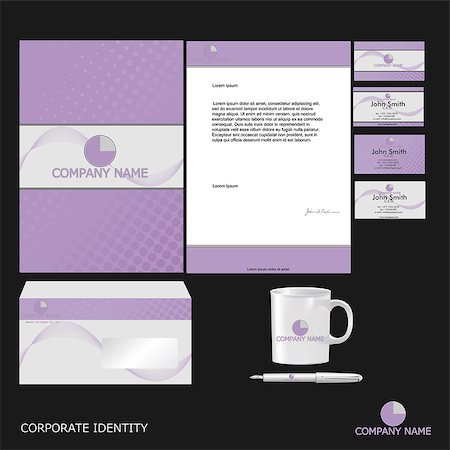Corporate Identity Template in Vector Stock Photo - Budget Royalty-Free & Subscription, Code: 400-07212549