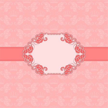 simsearch:400-06568874,k - Vector template frame design for greeting card . Background - seamless pattern. Stock Photo - Budget Royalty-Free & Subscription, Code: 400-07212611