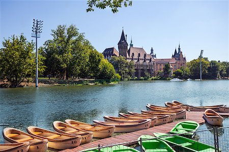 simsearch:400-06741067,k - Vajdahunyad Castle view from Budapest, Hungary Stock Photo - Budget Royalty-Free & Subscription, Code: 400-07212847