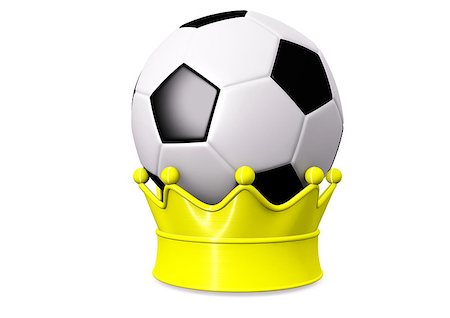 simsearch:400-08372849,k - a soccer with a golden crown Stock Photo - Budget Royalty-Free & Subscription, Code: 400-07213073